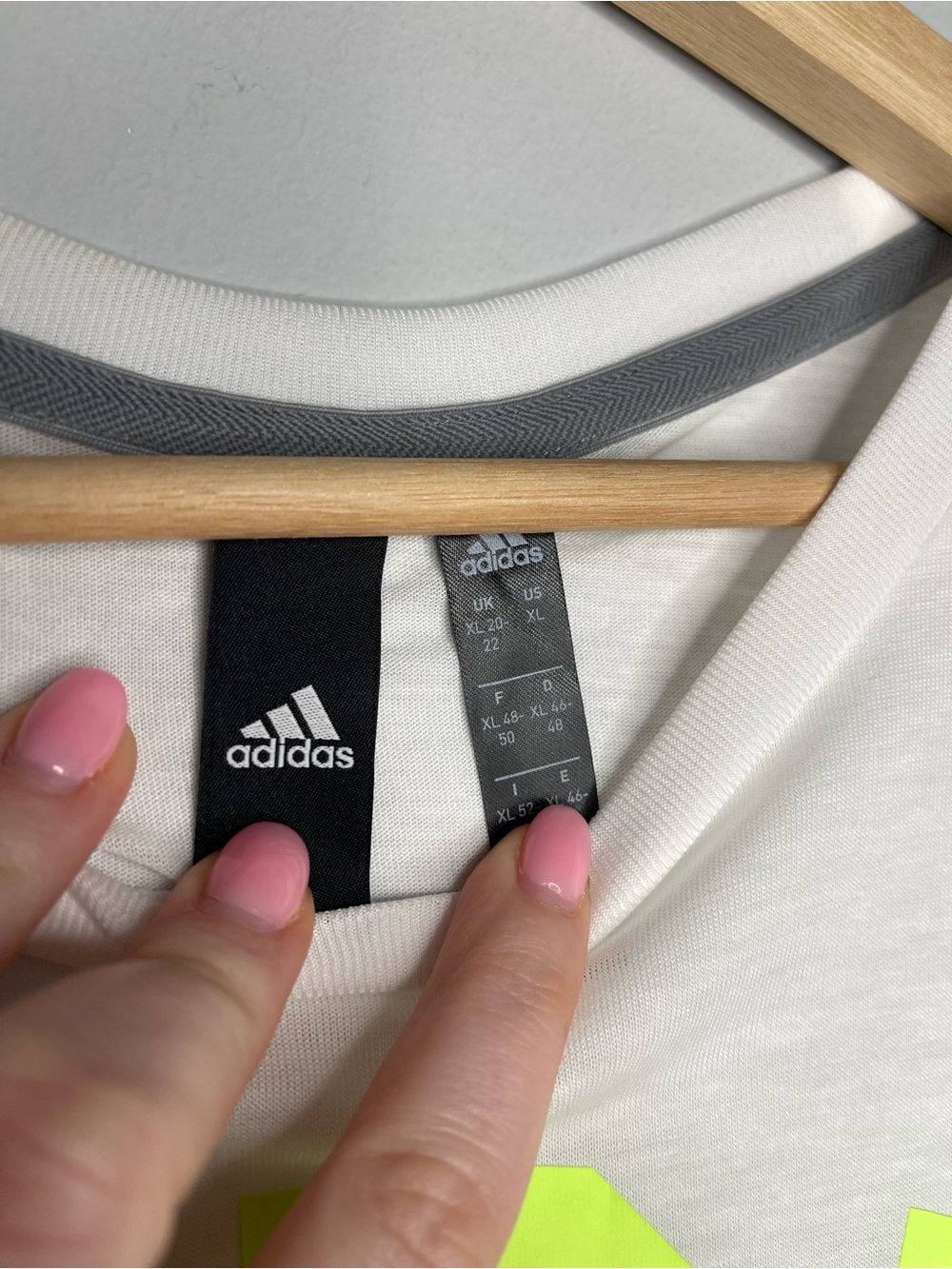 Adidas Arched Essentials Cropped White Tee (X-Large) - Picture 6 of 6